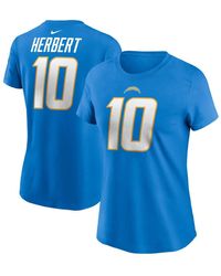 Nike - Justin Herbert Los Angeles Chargers Player Name And Number T-shirt - Lyst