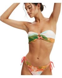 Cotton On - Ring Front Bandeau Bikini Top - Lyst
