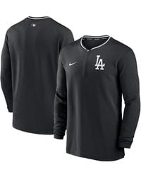 Nike - Los Angeles Dodgers Authentic Collection Performance Half-zip Top - Lyst