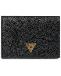 Guess - Rfid Tonal Gusset Card Case Wallet - Lyst