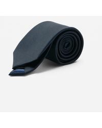 Mango - Plain Silk Tie - Lyst