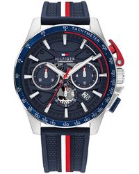 Tommy Hilfiger - Chronograph Silicone Strap Watch 44mm - Lyst