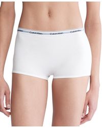 Calvin Klein - Modern Logo Mid-rise Boyshort Underwear Qd5195 - Lyst