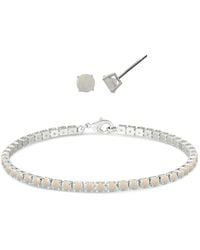 Macy's - Simulated Round Laydown Bracelet - Lyst