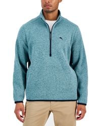Tommy Bahama - Shoal Bay Quarter-zip Mock-neck Fleece Sweater - Lyst