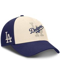 Nike - Royal/natural Los Angeles Dodgers Statement Club Performance Adjustable Hat - Lyst