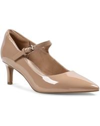Rockport - Chase Mary Jane Pointed-toe Pumps - Lyst