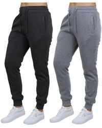 Galaxy By Harvic - Loose Fit Fleece Lined jogger Sweatpants-2 Pack - Lyst