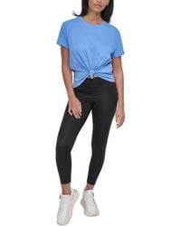 DKNY - Studded-logo T-shirt - Lyst