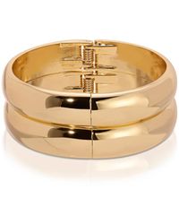 Ettika - Simple Stackable Silver-plated Bangle Bracelet Set - Lyst