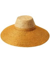 BrunnaCo - Riri Duo Jute Handwoven Straw Hat In Nude & Golden Yellow - Lyst