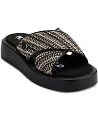 Karl Lagerfeld - Ophelia Woven Slip-on Platform Sandals - Lyst