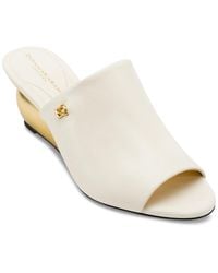 Donna Karan - Donna Slide Wedge Sandals - Lyst