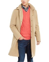 tommy hilfiger men's barnes single breasted walker coat