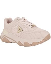 Guess - Moeann Triangle G Logo Chunky Lace-up Sneakers - Lyst
