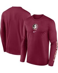 Nike - Florida State Seminoles Primetime Center Lockup Two-hit Legend Long Sleeve T-shirt - Lyst