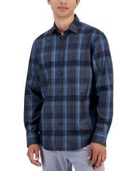 Alfani - Lomia Regular-fit Yarn-dyed Plaid Dobby Button-down Shirt - Lyst
