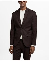 Mango - Super Slim-fit Stretch Fabric Suit Blazer - Lyst