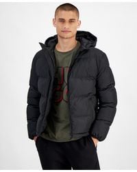 BOSS - Hugo By Beazly2436 Slim-fit Quilted Full-zip Hooded Puffer Jacket - Lyst