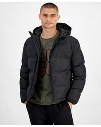 BOSS - Hugo By Beazly2436 Slim-fit Quilted Full-zip Hooded Puffer Jacket - Lyst