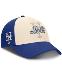 Nike - Royal/natural New York Mets Statement Club Performance Adjustable Hat - Lyst
