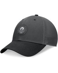Fanatics - Branded Charcoal/black Paris 2024 Adjustable Hat - Lyst