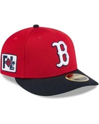 KTZ - Red/navy Boston Red Sox 2025 Spring Training Low Profile 59fifty Fitted Hat - Lyst