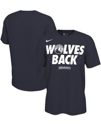 Nike - And Â Minnesota Timberwolves 2025 Nba Playoffs On-court Mantra T-shirt - Lyst