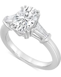 Badgley Mischka - Certified Lab Grown Diamond Engagement Ring (2-1/2 Ct. T.w. - Lyst