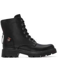 Xti - Back Zipper Combat Booties Refresh Collection By - Lyst