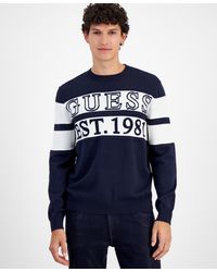 Guess - Logo Stripe Sweater - Lyst
