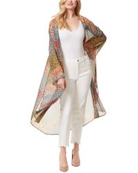 Jessica Simpson Blaine Floral-print Kimono - White