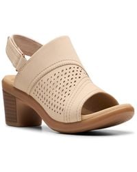 Clarks - Collection Emily2 Mist Block Heel Sandals - Lyst