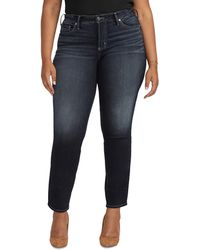 Silver Jeans Co. - Plus Size Suki Mid-rise Curvy-fit Straight-leg Jeans - Lyst