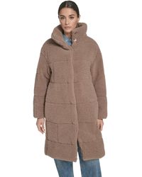 Levi's - Regular Sherpa Snap-closure Teddy Coat - Lyst