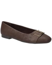 Easy Street - Keely Square Toe Ballet Flats - Lyst