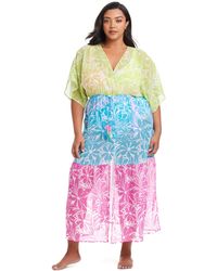 Bleu Rod Beattie - Plus Size Sock It To Me Chiffon Dress Swim Cover-up - Lyst