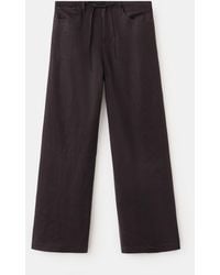 Mango - Bow Linen Pants - Lyst