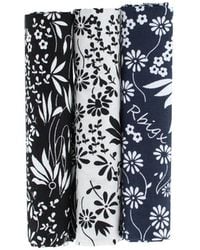 Trafalgar - Ezra'a Stately Floral 3 Pack Cotton Handkerchiefs - Lyst