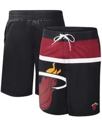 G-III 4Her by Carl Banks - Miami Heat Sea Wind Swim Trunks - Lyst