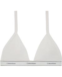 Calvin Klein - Heritage Cotton Unlined Triangle Bra Qf8369 - Lyst