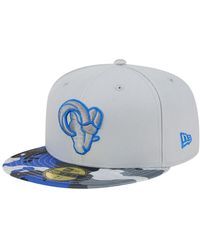 KTZ - Gray Los Angeles Rams Active Camo 59fifty Fitted Hat - Lyst