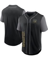 Fanatics - Branded Black Lafc Balance Fashion Baseball Jersey - Lyst