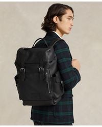Polo Ralph Lauren - Pebbled Leather Backpack - Lyst