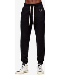 True Religion - Classic Logo Elastic Drawstring Joggers - Lyst