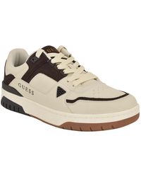 Guess - Nadine Paneled Lace-up Fashion Sneakers - Lyst