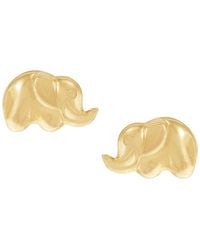 Italian Gold - Macy's Elephant Stud Earrings - Lyst