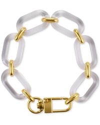 Adornia - 14k -plated Lucite Statement Chain Bracelet - Lyst