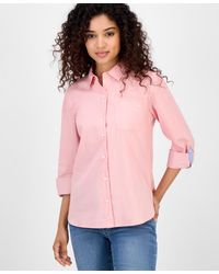Nautica - Roll-tab Button-front Shirt - Lyst