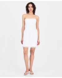 Sam Edelman Embroidered Sequin Strapless Dress | Lyst